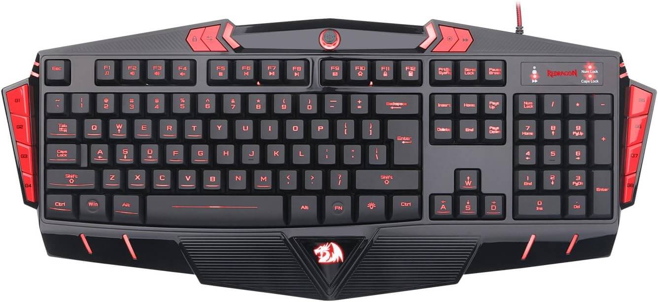 Redragon K501-2 Asura USB Gaming Keyboard, 7 Color Backlight Illumination, 116 Standard Keys, 8 Programmable Macro Keys Redragon K501-2 Asura USB Gaming Keyboard, 7 Color Backlight Illumination, 116 Standard Keys, 8 Programmable Macro Keys